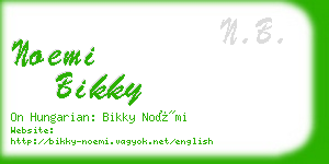 noemi bikky business card